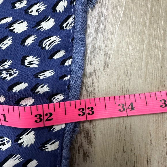 Umgee Blue Print Tiered Baby Doll Dress Size Small - Picture 9 of 9